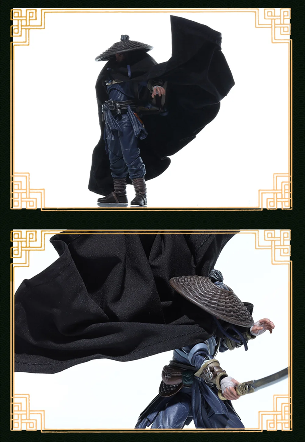 【Only Cloak】JOYTOY 1/18 Scale Dark Source Jianghu Martial Arts Series Printing Cloak Accessories For 3.75inch Action Figure