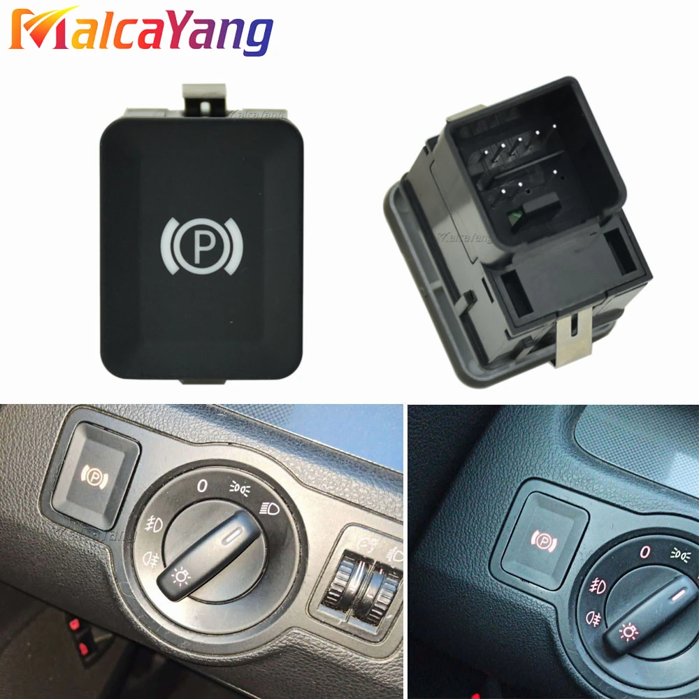 3C0927225C For VW Passat B6 2006-2011 R36 C6 CC High Quality Handbrake Button Switch Car Accessories Parking Brake Switch Button