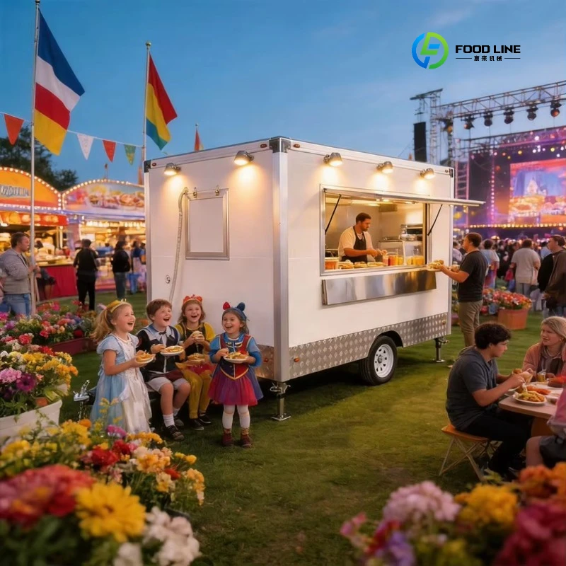 Authentic Mexican Taco Food Trailer with Griddles and Salsa Bar for Daily Street Food Business Vending Customized