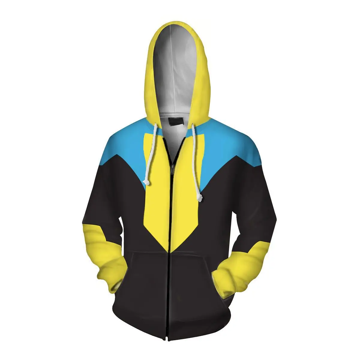 Moletom com Capuz Cosplay Anime Invincible Mark Grayson para Mulheres e Homens, Sweatshirt Harajuku, Streetwear Hip Hop, Jaqueta com Capuz