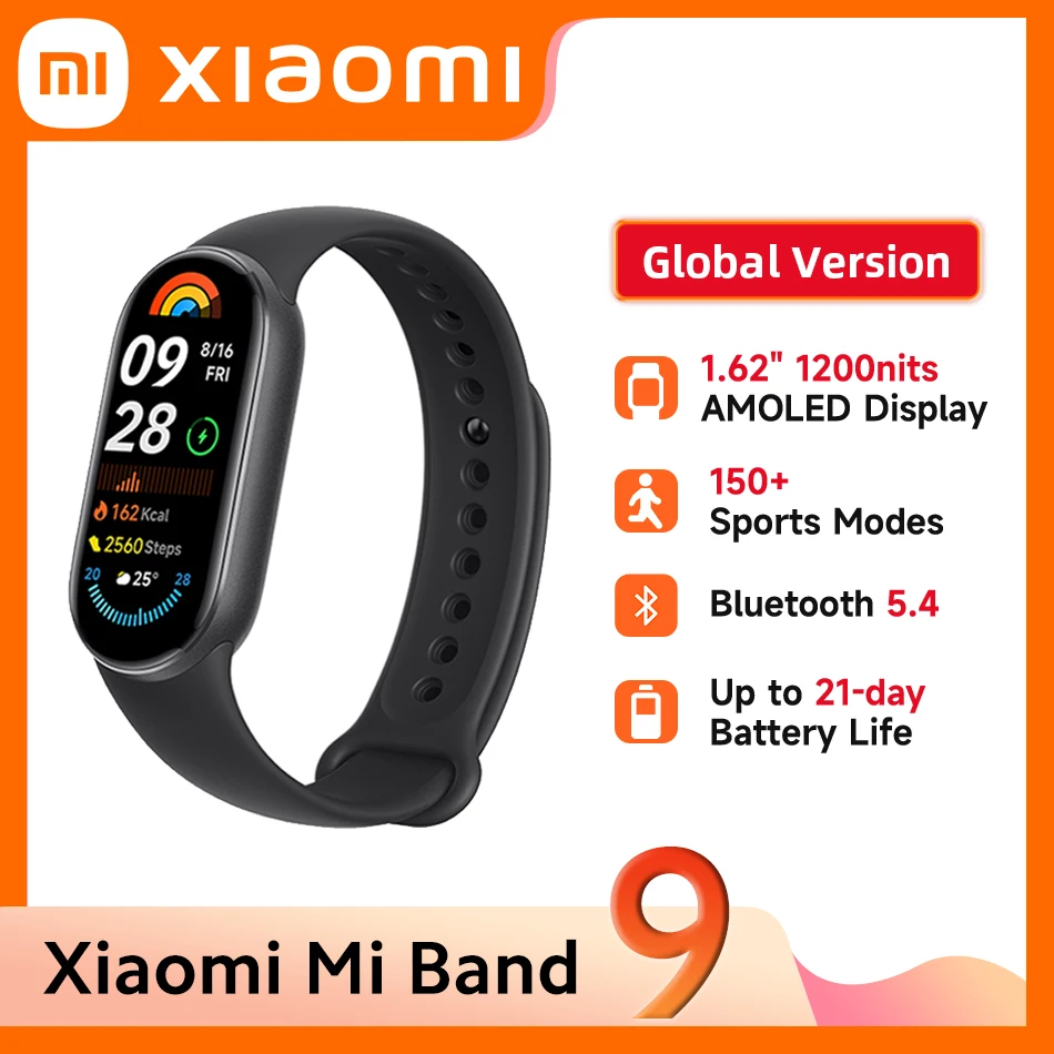 Global Version New Xiaomi Smart Band 9 150+ Sports Modes 1.62