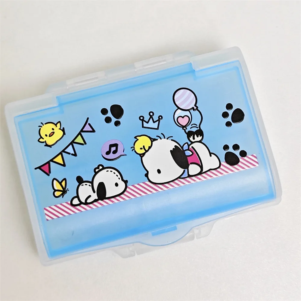 Caja de medicina de dibujos animados Kawaii Sanrio Hello Kitty Usahana, caja de almacenamiento de doble capa con conejitos de azúcar, regalos creativos