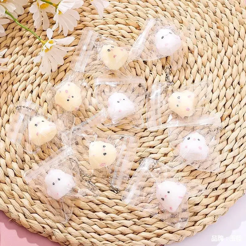 1/2 Stuks Mini Kawaii Trage Rebound Relief Squeeze Speelgoed Sticky TPR Squishy Mini Chick Stress Reliever Speelgoed Squishy nieuwe Fidget Prop