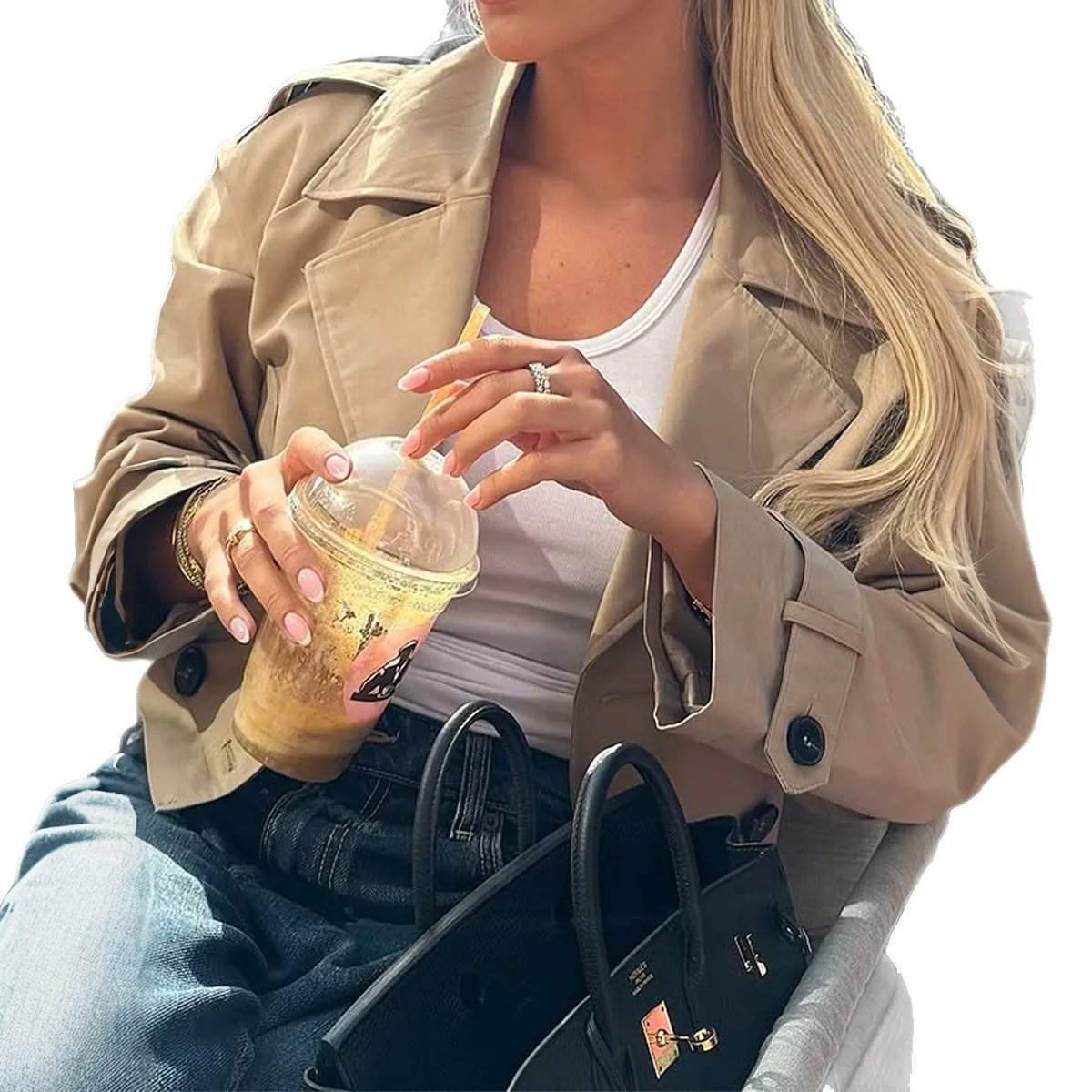 2025 Women's Jackets Women Clothes Jacket Autumn Winter Jacket for Women Coat Top Casual Resort Button-Up Long-Sleeve Jacket