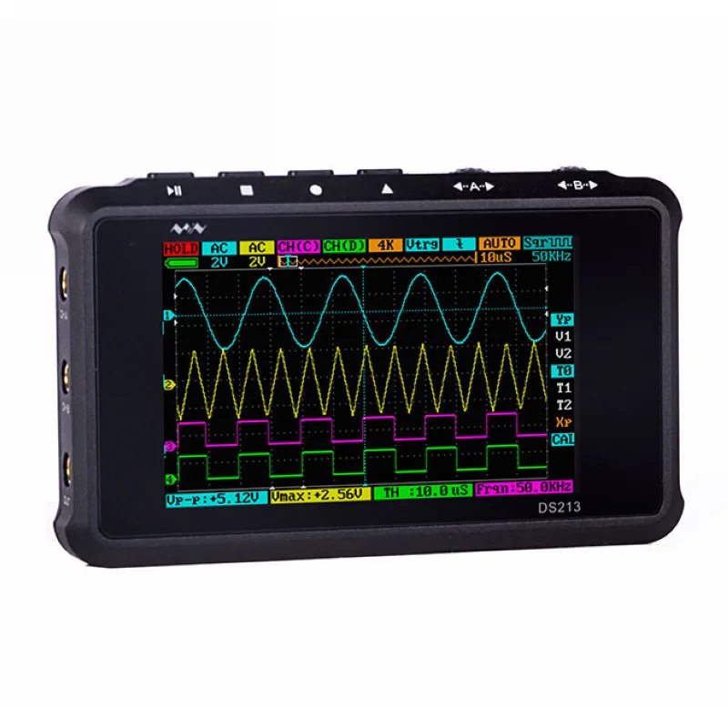 DS213 Handheld Digital Storage Oscilloscope Handheld Mini Portable Oscilloscope Four Channel Automotive Maintenance