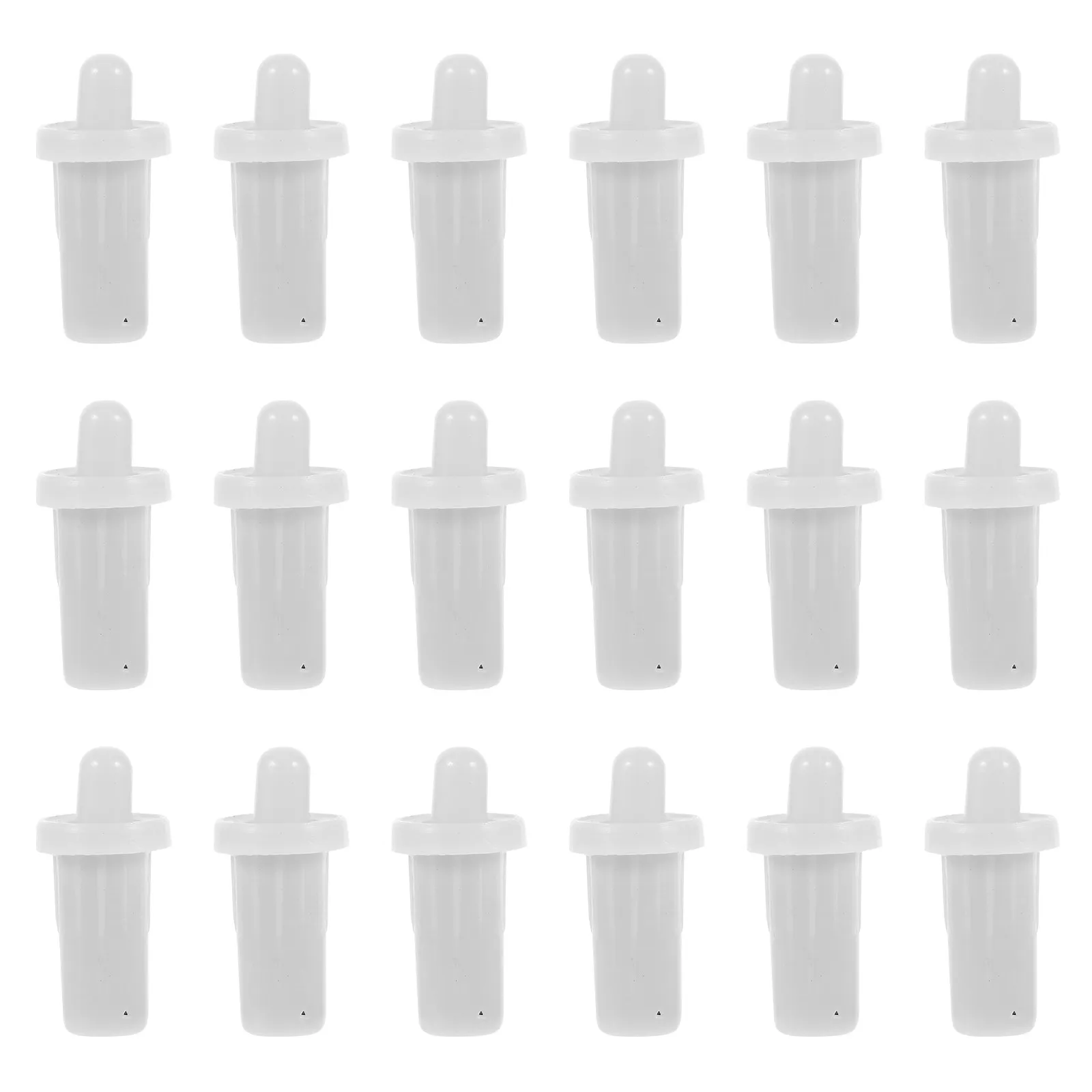 

28Pcs Cabinet Door Buffer Damper Telescopic Repair Pins Spring Loaded Furniture Connectors White Louver Repair Kit Slow Closing