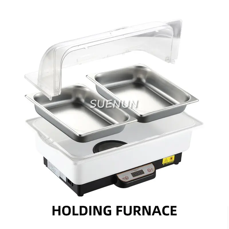 

Buffet holding furnace Electric buffet Electric heating Stainless steel food display rack Hotel PC cover Buffet holding furnace