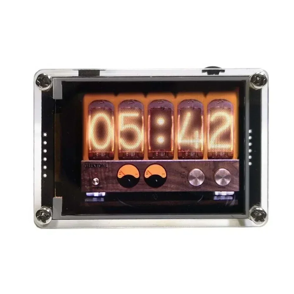 2.4 Inch HD LCD Music Spectrum Rhythm Level Indicator Multi-mode Analog VU Meter Button Adjustment Multiple Display Modes