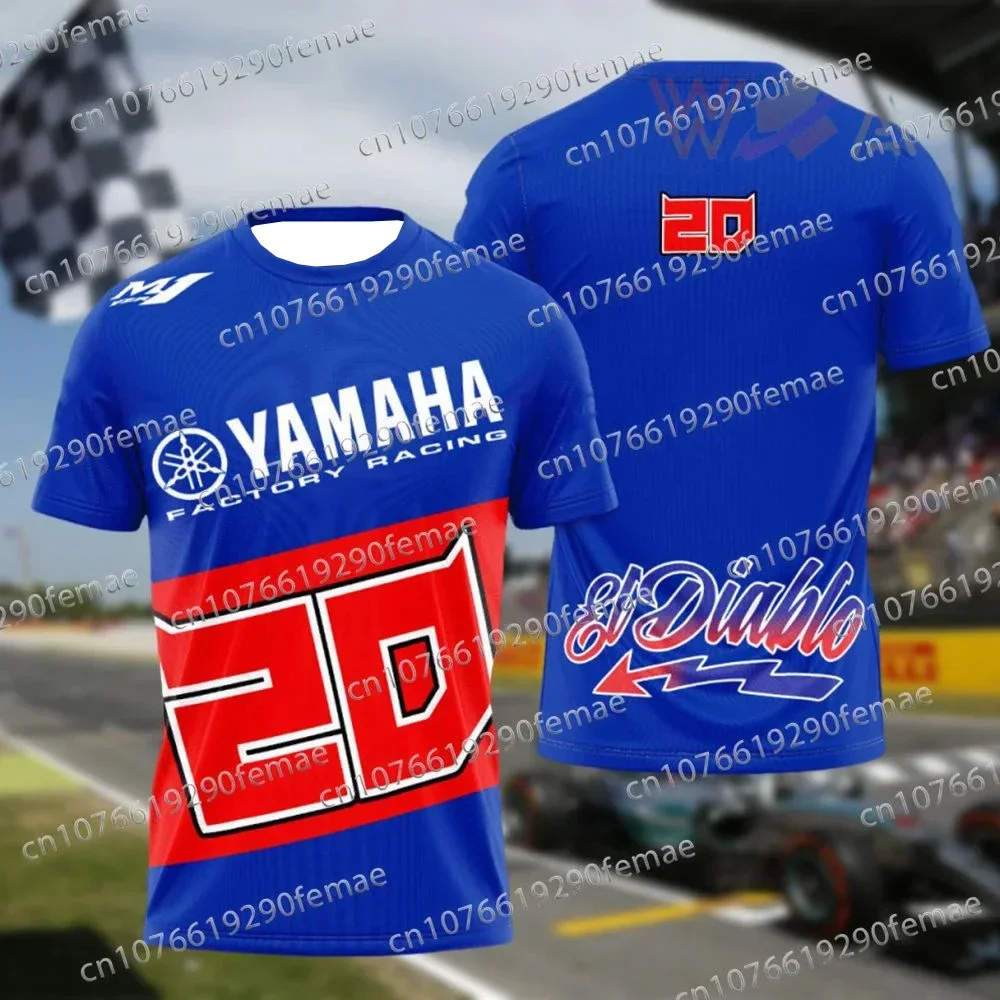 Latest Motorcycle Racing GP Competition Yamaha Team Uniform T-shirt Daily Casual and Comfortable Motorcycle Racing Suits