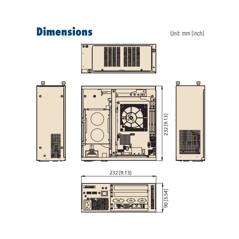 Advantech AIMC-3202 Compact Industrial Mini PC Front Access Micro Computer With Intel Core i7/i5/i3 Processor