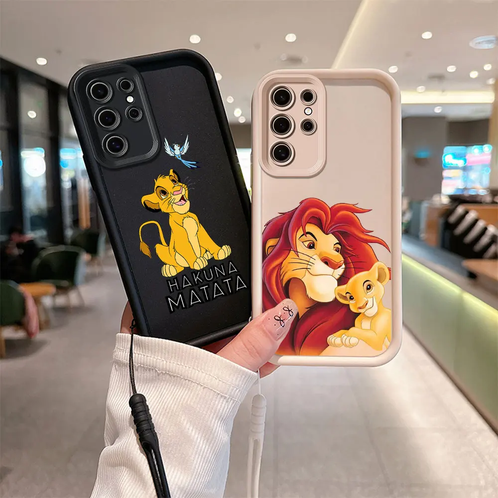 Hakuna Matata Re Leone Cassa Del Telefono Per Xiaomi Redmi 9 9C 10 10C 12 12C K30 K40 K50 Nota 10 11 12 13 Pro 5G Copertura Con Cinghia da polso