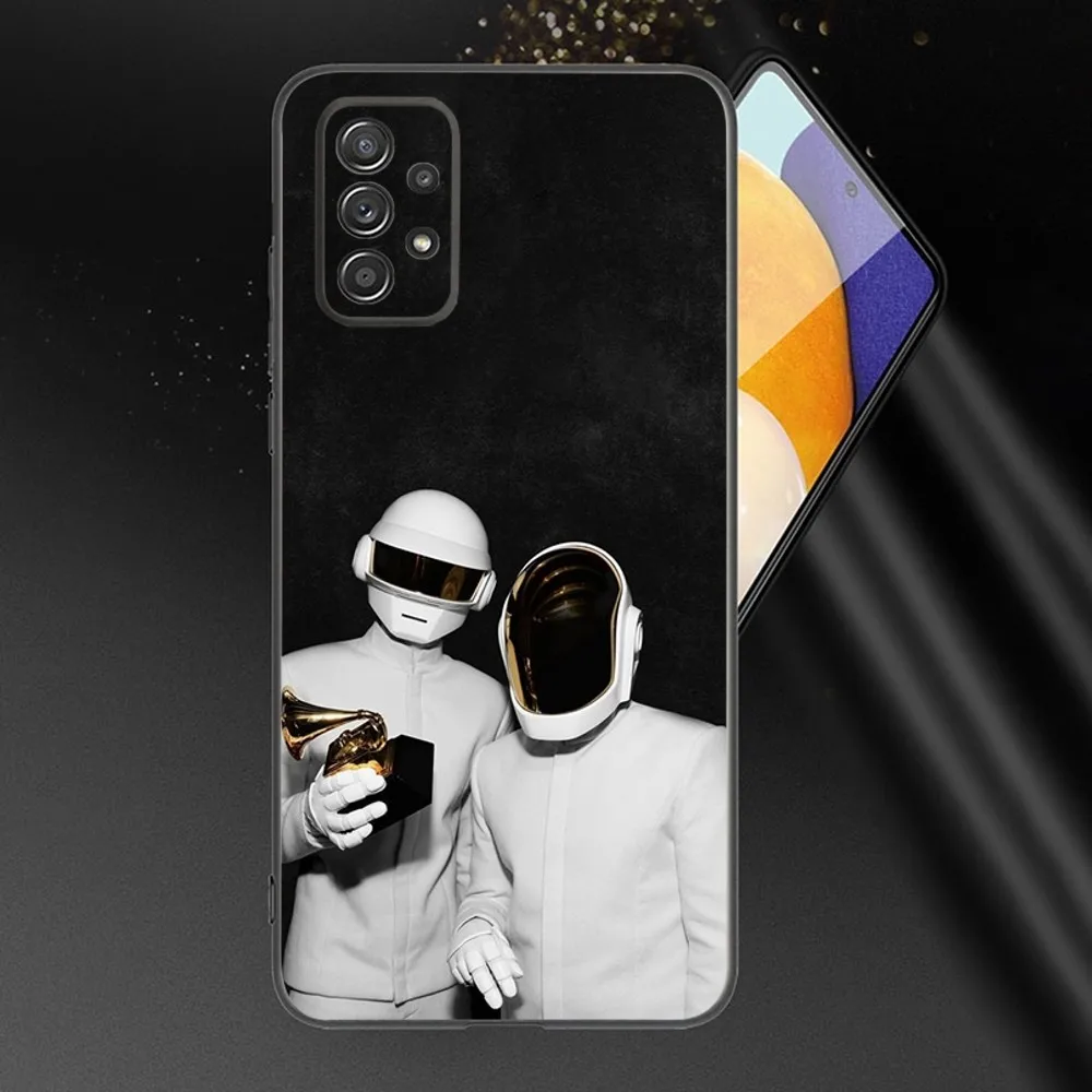 D-Daft Punk Band Phone Case For Samsung Galaxy A13,A21s,A22,A31,A32,A52,A53,A71,A80,A91 Soft Black Phone Cover