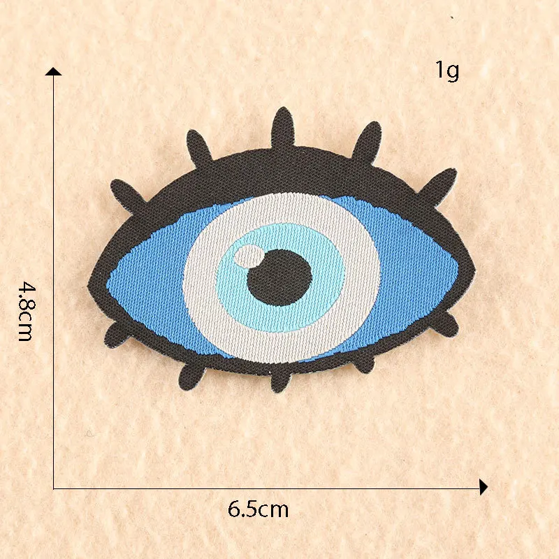 Patches Für Jacken Outdoor Thermocollant Rock Eisen Auf Kleidung 6X4 Landschaft Raum Ufo Bus Kompass Augen Kirsche Stickerei kleine – Detail 10