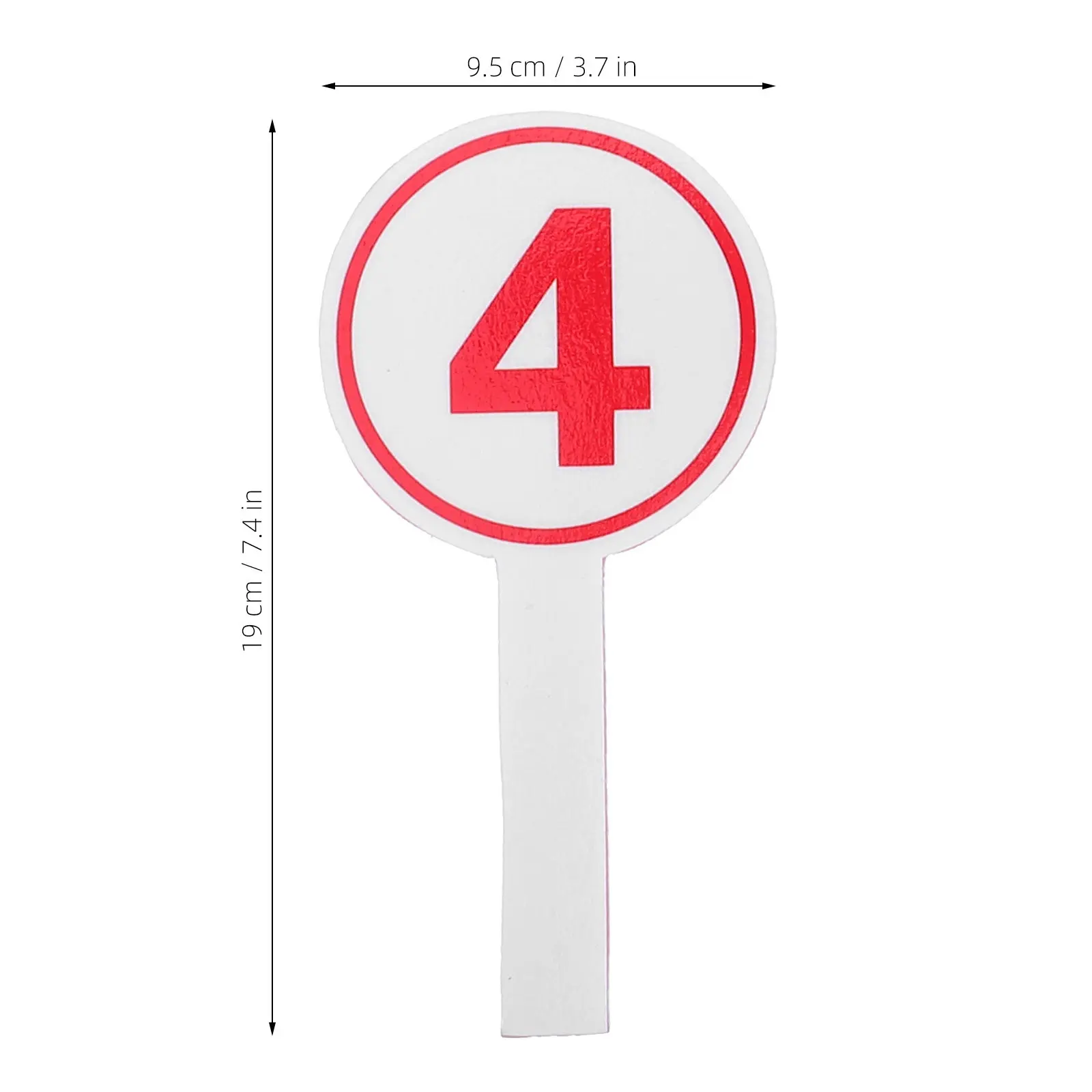 10Pcs Multi-Use Score Paddles 1-10 Bright Colors Lightweight Versatile Usage for Competitions Team Recognition Events