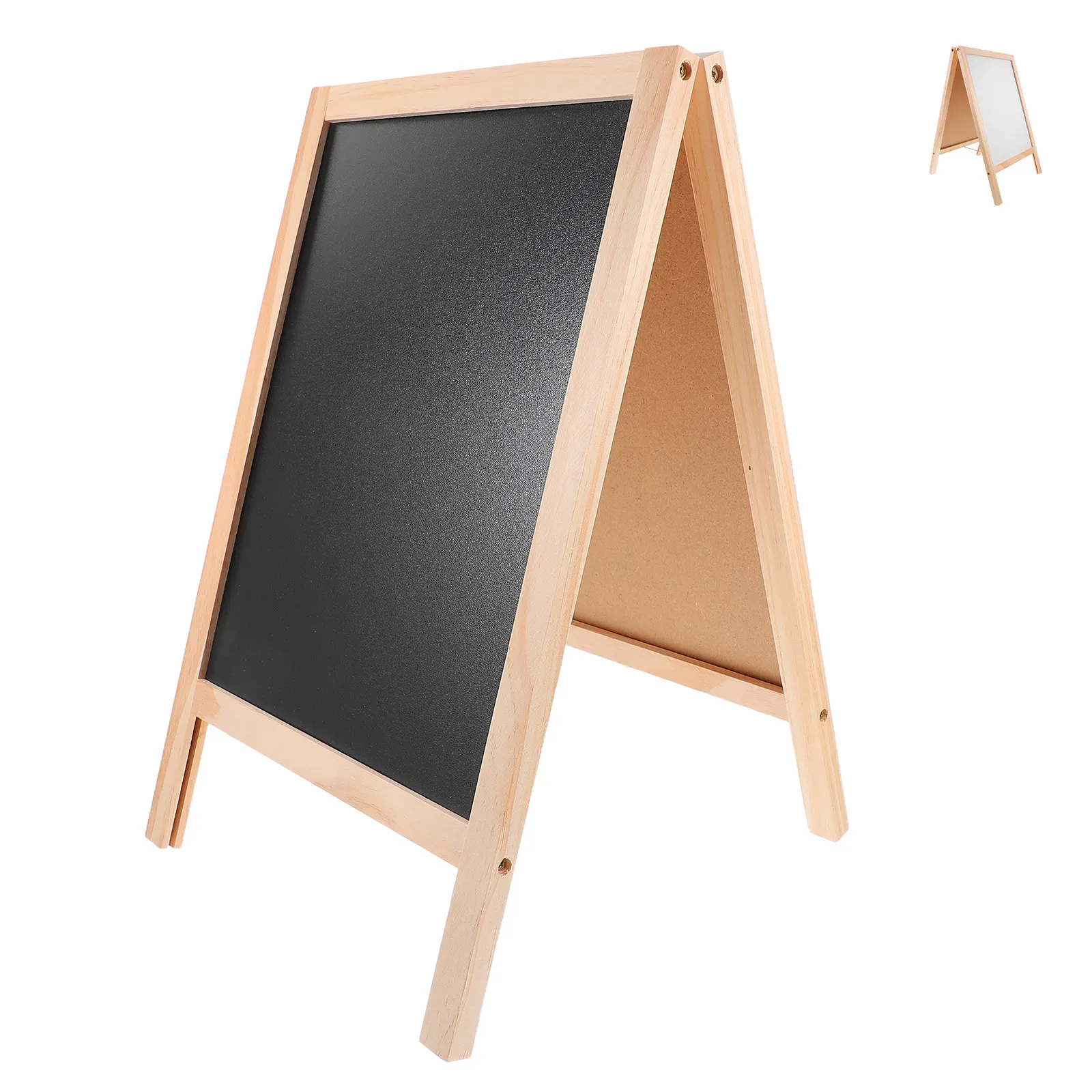 Double-Sided Mini Blackboard Hanging Chalkboard Signs Magnetic Rectangular Message Board Memo Wedding Table Number Decor
