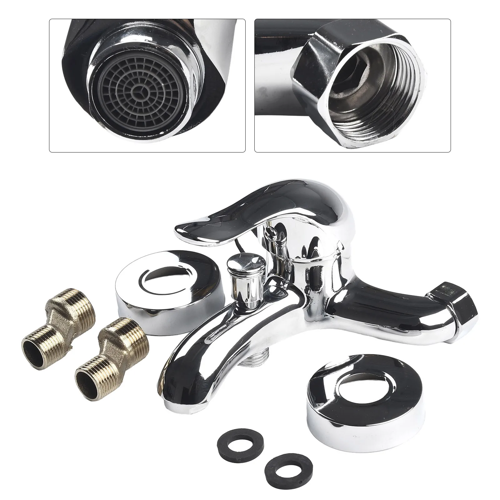 

Смесительный клапан, смесители для раковины, ванная комната, современный тройной набор фитингов из цинкового сплава, серебряные термостаты, аксессуары