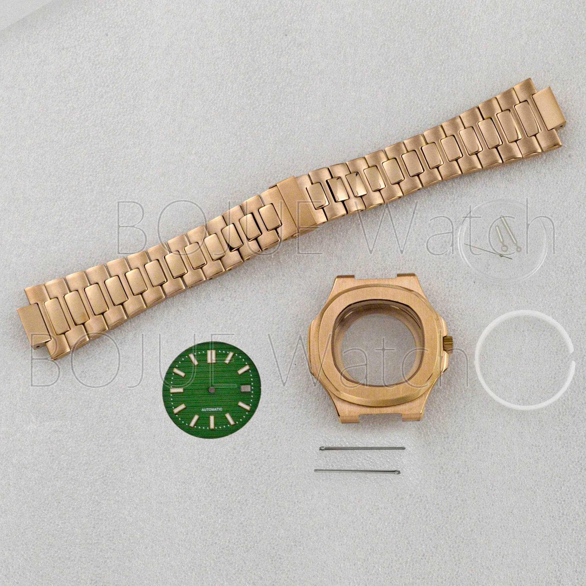 NH35 NH36 41mm  Watch Case Clear  Glass Caseback 316L Stainless Steel Original Buckle Strap for Nautilus Movement Parts