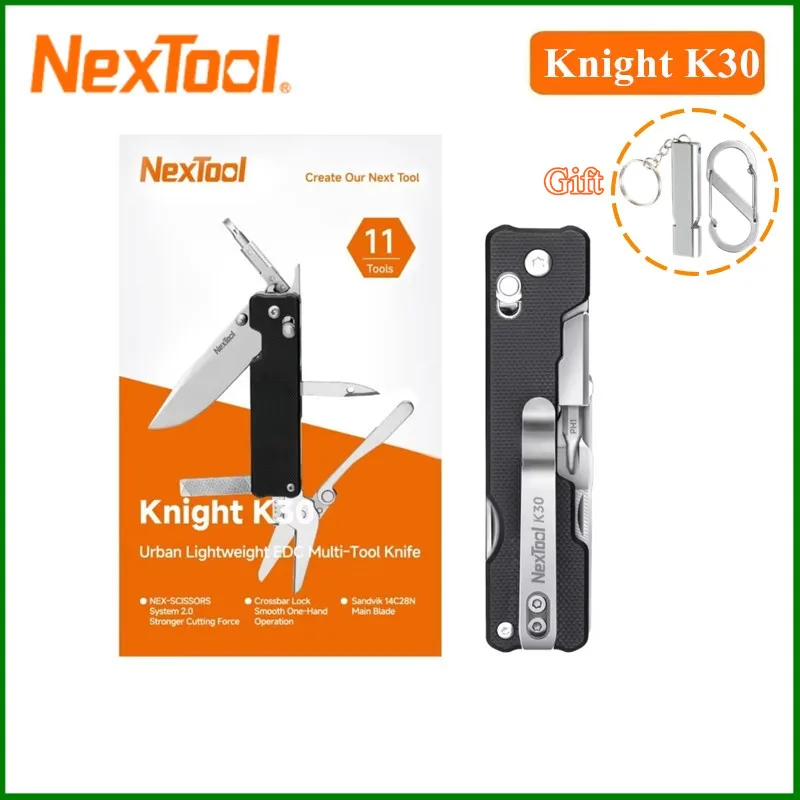

NexTool Knight EDC Pocket Knife K30 11 In 1 Multi-tool Outdoor Folding Knife Mini Portable Folding Scissors Hand Tool