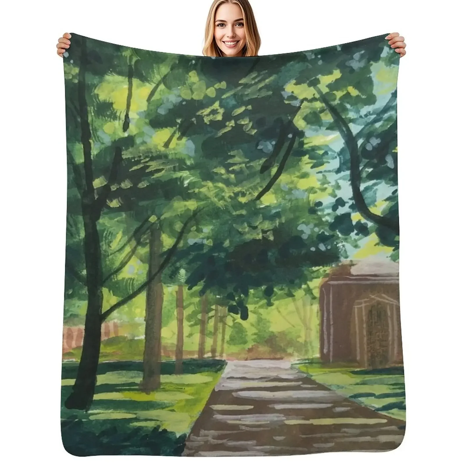 

A Walk Through Yale Throw Blanket Hair blankets ands sofa bed Blanket