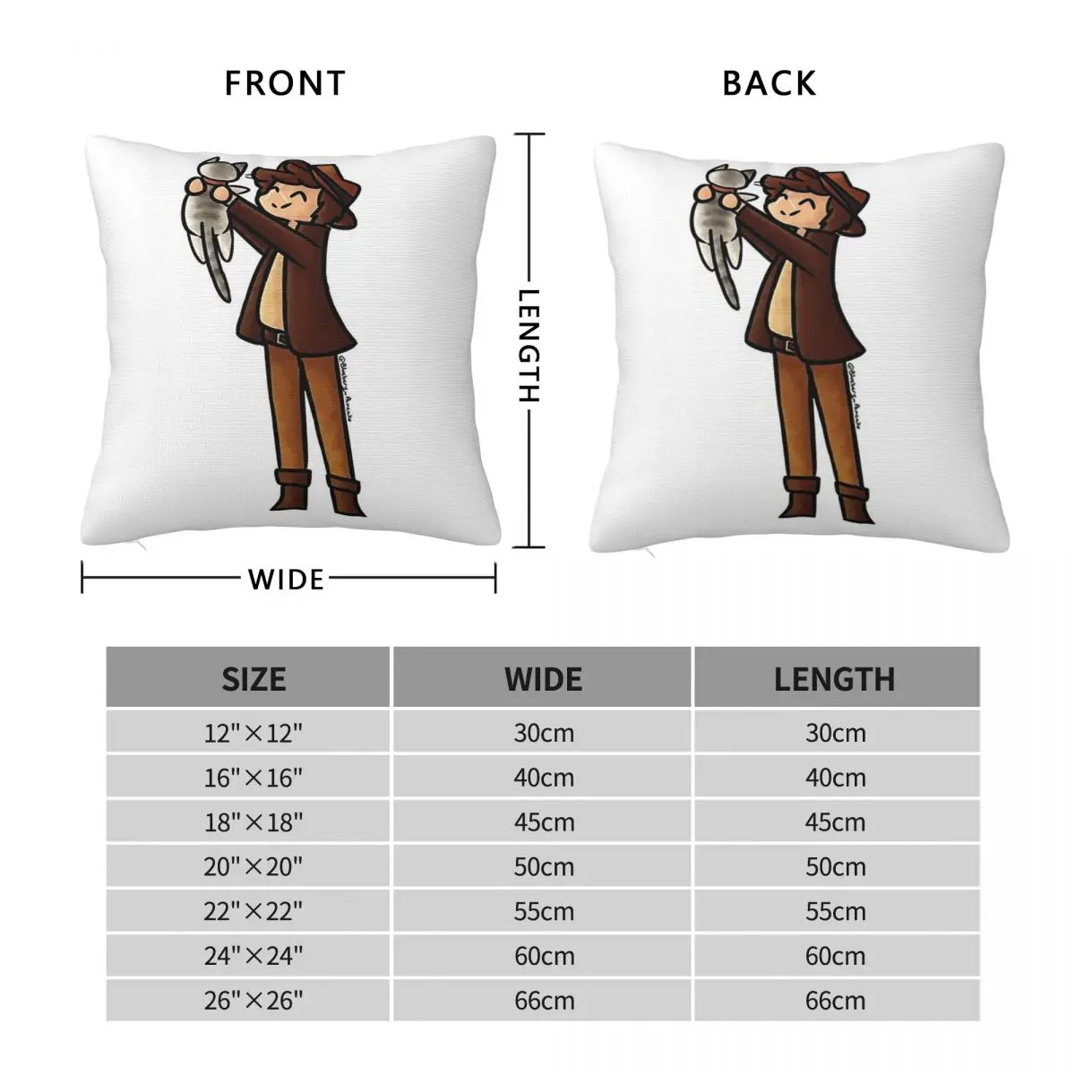 Good Times With Scar Hermit Craft Square Pillowcase Pillow Cover Polyester Cushion Decor Comfort Throw Pillow for Home Sofa