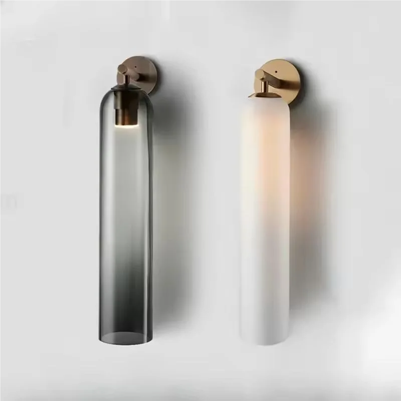 

Nordic Modern Minimalist LED Wall Light Living Room Background Wall Glass Art Bedroom Headboard Corridor Long Strip Wall Lamp