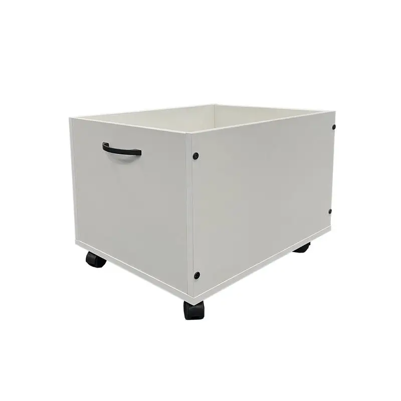 

Набор из 2-х белых ящиков для хранения игрушек на колесиках