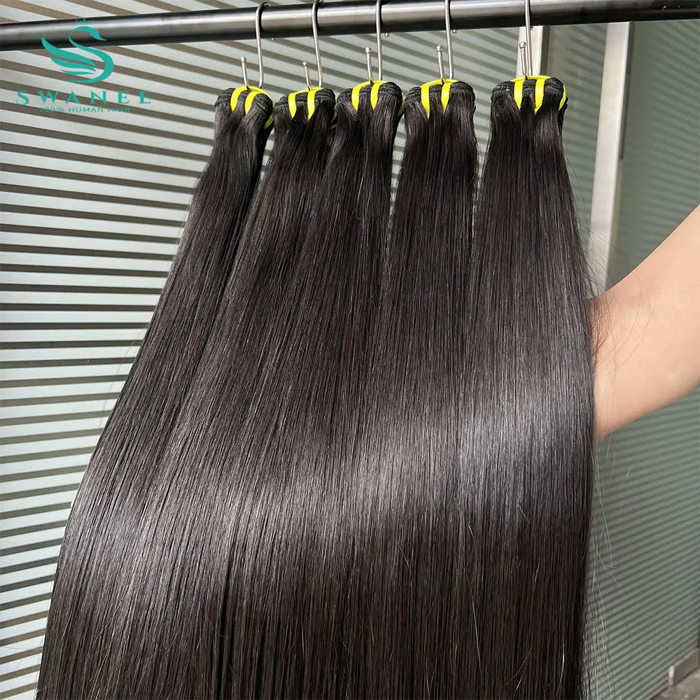 

SWANEE Double Drawn 12A Vietnamese Bone Straight Human Hair Bundles Virgin Remy Hairs Extensions Wholesale Bundles for Women