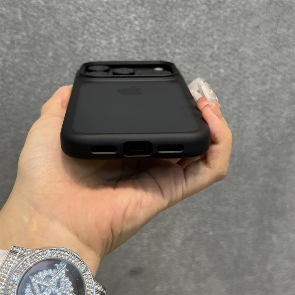 مع كاميرا زر التحكم جراب هاتف آيفون 17 برو ماكس 17 الهواء سليم رقيقة جدا ماتي شفافة PC غطاء مقاوم للصدمات #5