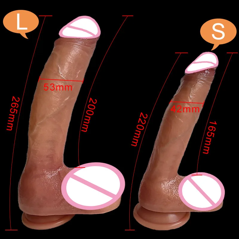 Super Real Skin Silicone Big Huge Strapon Dildo Realistic Suction Cup Cock Male Artificial Rubber Penis Dick Sex Toys for Women