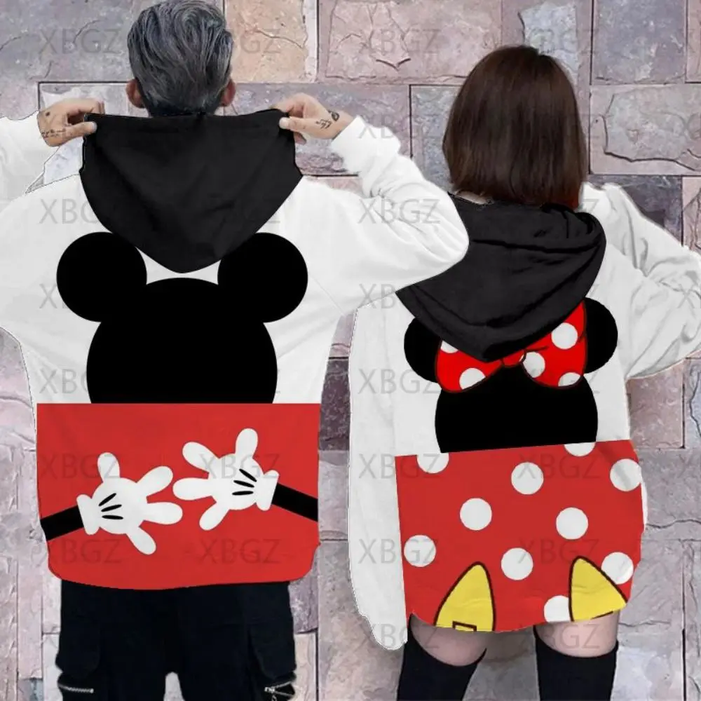 Women\'s Sweatshirt Minnie Mouse Men\'s Hoodies 2022 Woman Hoodie Mickey Y2k Couple Outfit Top Children\'s Sweatshirts Disney Print