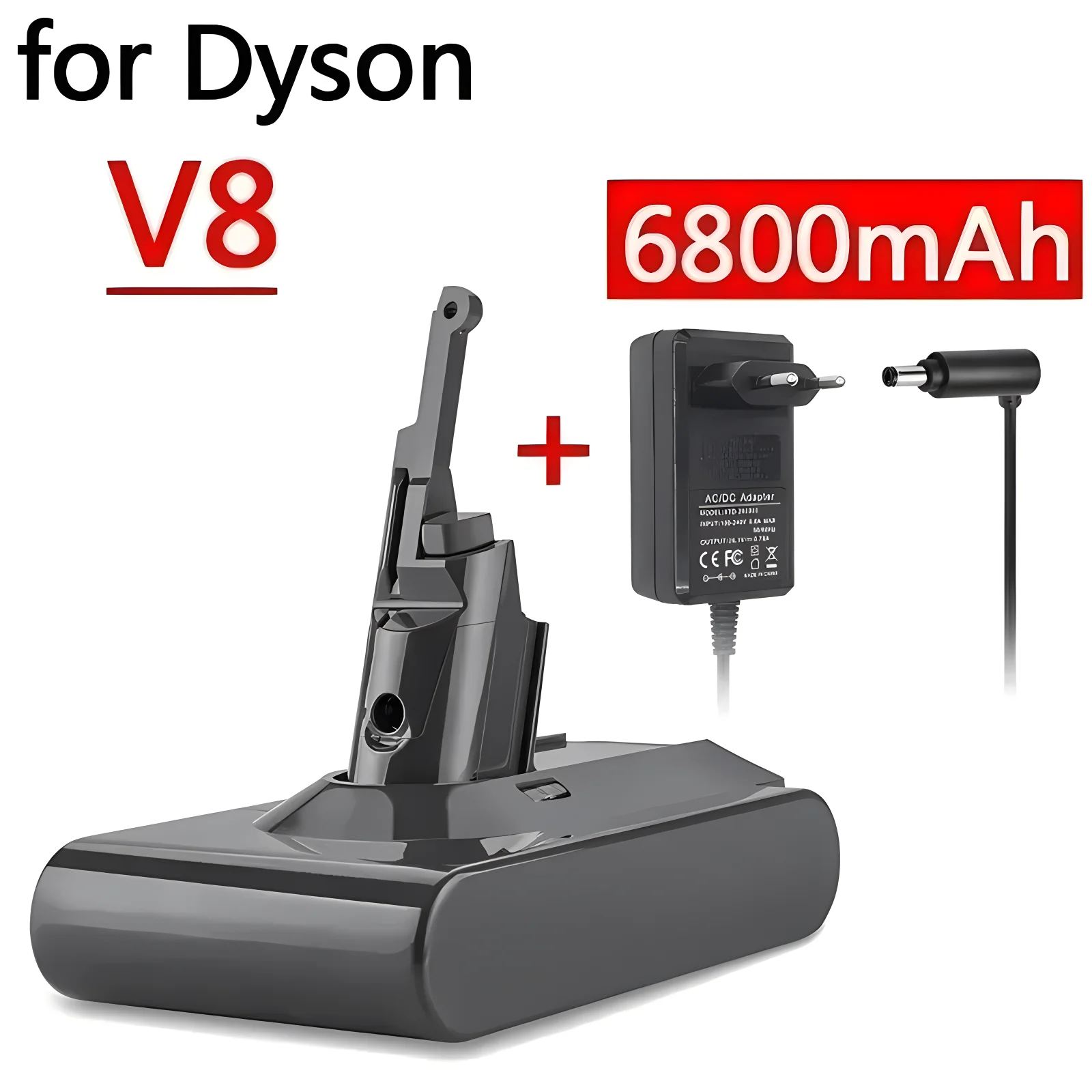 

For Dyson V8 21.6V 6800Ah Battery replacement Absolute V8 Animal Li-ion SV10 Vacuum Cleaner series Rechargeable batteries