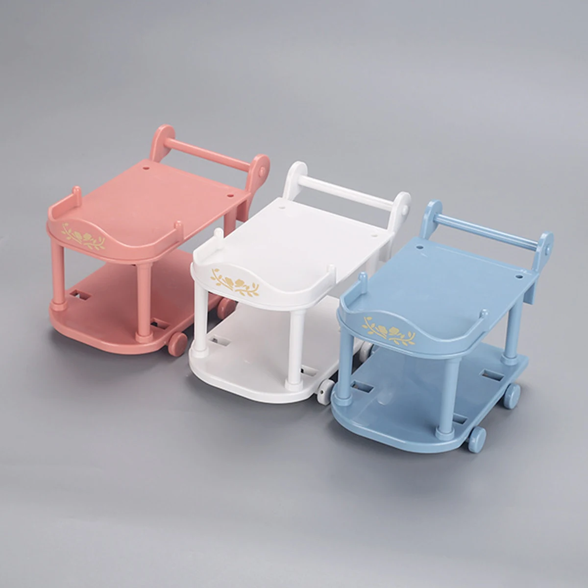 1:12 Cute Miniature Dining Car Dollhouse Simulation Kitchen Toy Model Micro Food Dessert Truck Doll House Accessories Girl Gift