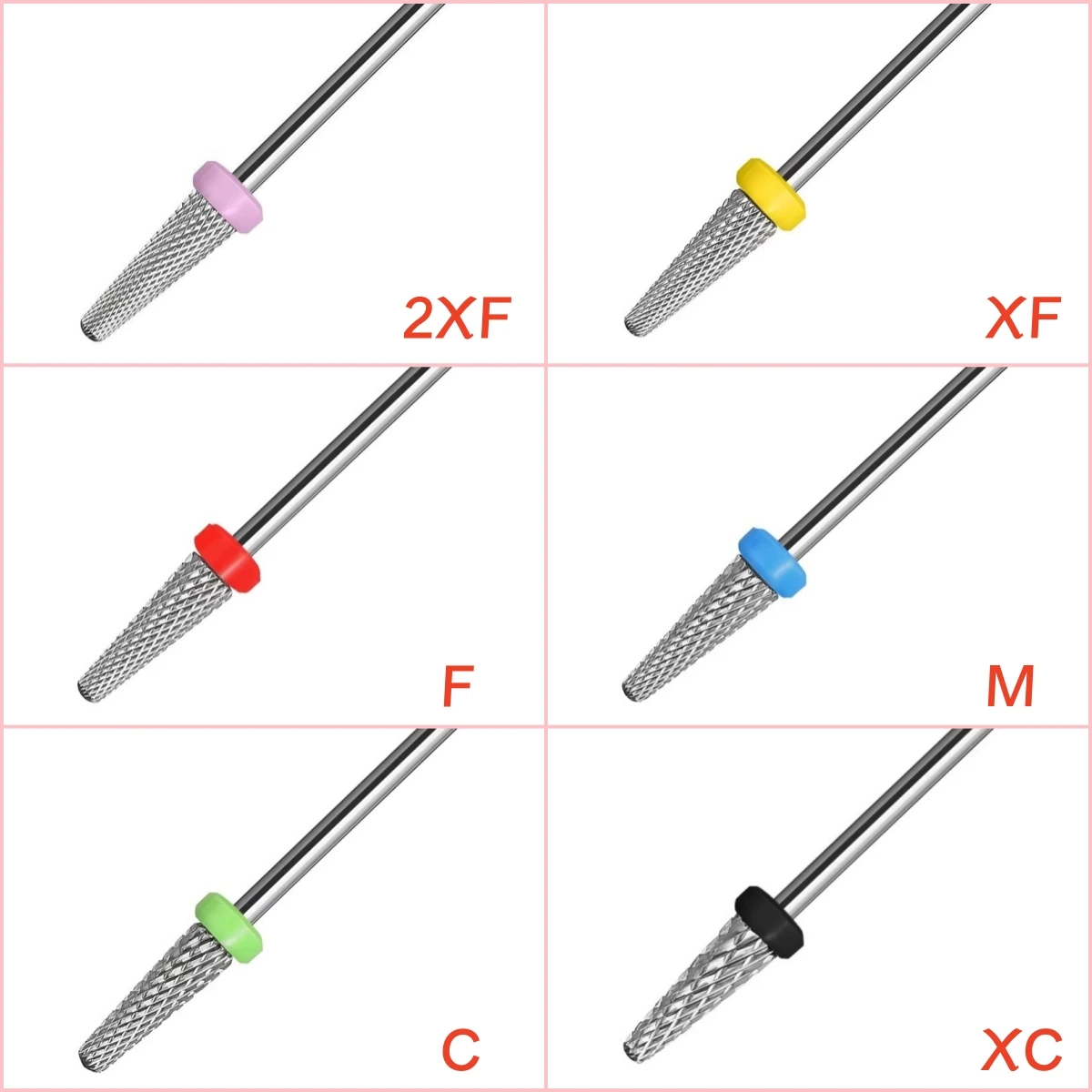1Pcs L0413 Carbide Cuticle Clean Nail Drill Bit Tungsten Steel Electric Grinding Burr Manicure Drill File Nail Accessories Tools