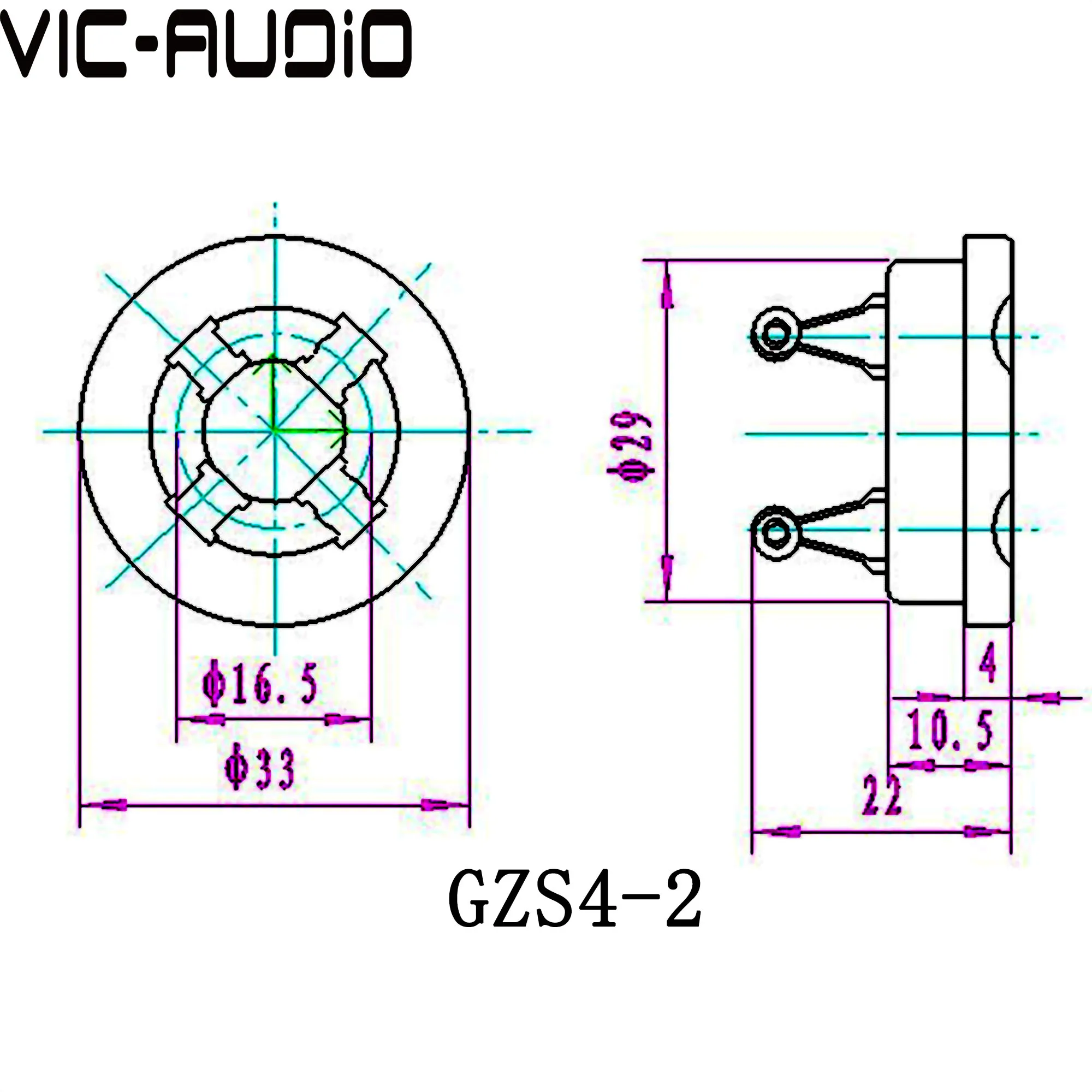 4Pin 튜브 소켓 GZS4-2 베이클라이트 빈티지 밸브 소켓 2A3 FU-811 811 101D 5Z3 300B 진공관 앰프 오디오 HIFI DIY