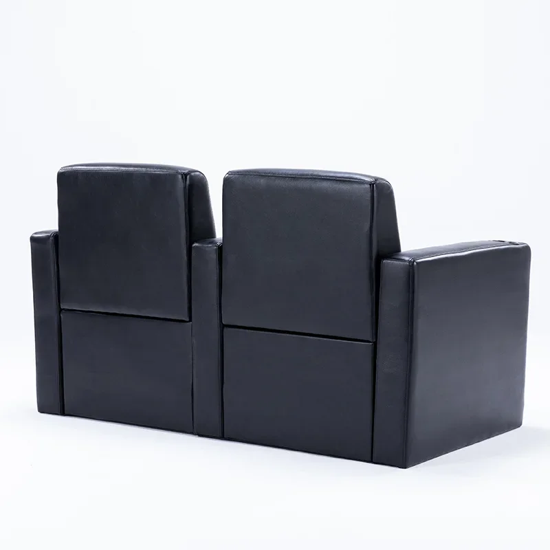 Movie chair imitation leather wooden frame cinema chair double seat modern leather sofa chair adjustable sofa auditorium chair