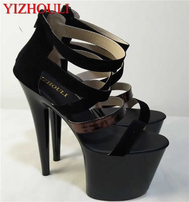 Summer super high sexy sandals,15- 17-18-20 cm high heels, club model pole dance shoes