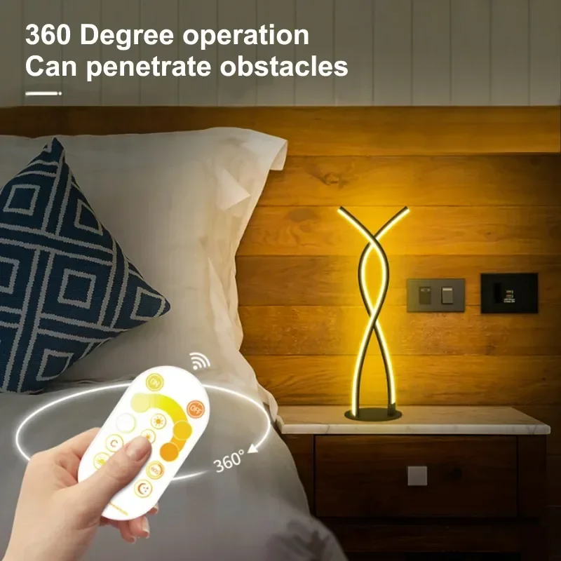 

1PC Nordic Lamp Bedroom Bedside Lamp Minimalist Creative Personality Artistic Atmosphere Lamp APP Control Light