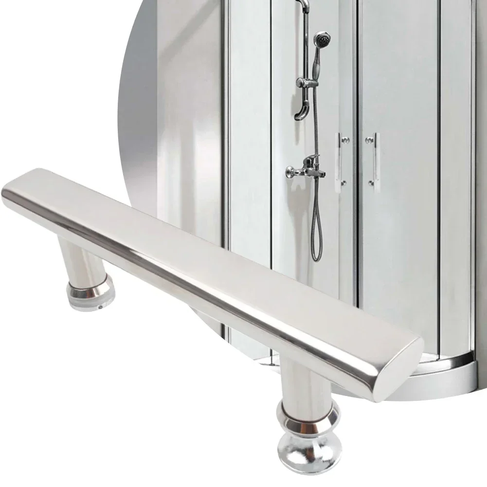 

Practical Replaceable Brand New High Quality Shower Door Handle Home Renovation Chrome Effect Easy To Fit Stainless Steel Home
