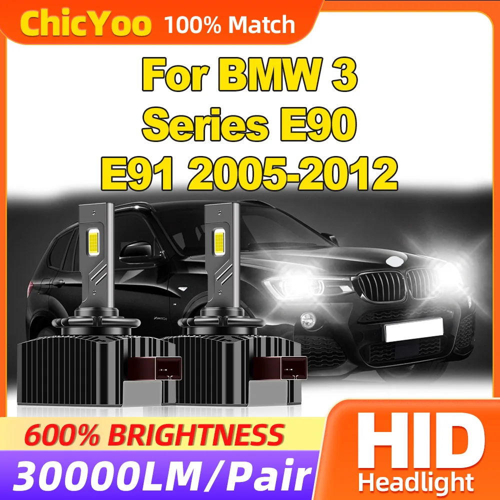 

120W Auto Headlamp Bulbs 30000LM Xenon Lights 12V HID Xenon Headlights For BMW 3 Series E90 E91 2005-2008 2009 2010 2011 2012