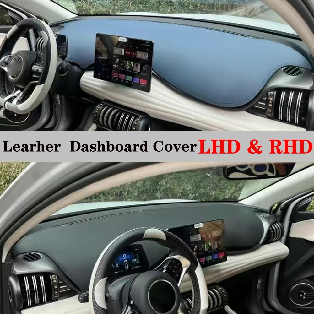 

Dashboard Dash Mat Cover PU Leather Pad Sunshade Anti-UV Car Accessories For BYD ATTO 3 ATTO3 2022 2023 2024 EV YUAN PLUS