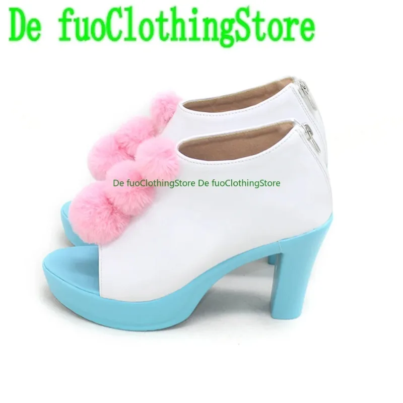 Defuo Pretty Cure Precure Tropical-Rouge! Laura Cosplay Schoenen Laarzen Spel Anime Carnaval Party Halloween Kerst Schoenen