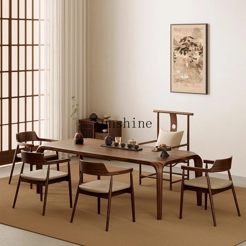 

TT all solid wood new Chinese high-end office reception tea table