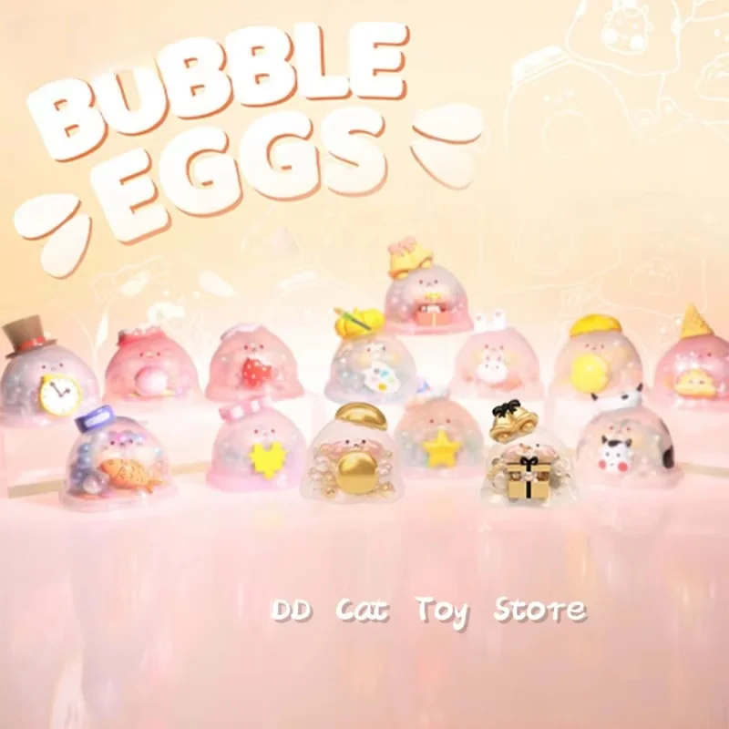 

Genuine Bubble Eggs Plus Series Blind Box Figurinestrendy And Cute Girl Kawaii Action Figursuprise Box Children'S Birthday Gifts