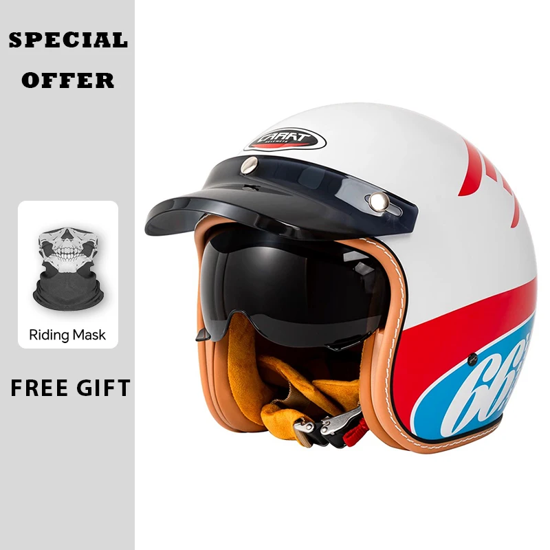 

DOT Approved Open Face Motorcycle Helmets Men Women Jet Helmet Capacete De Moto ABS Material Moto Equipments ECE Certified