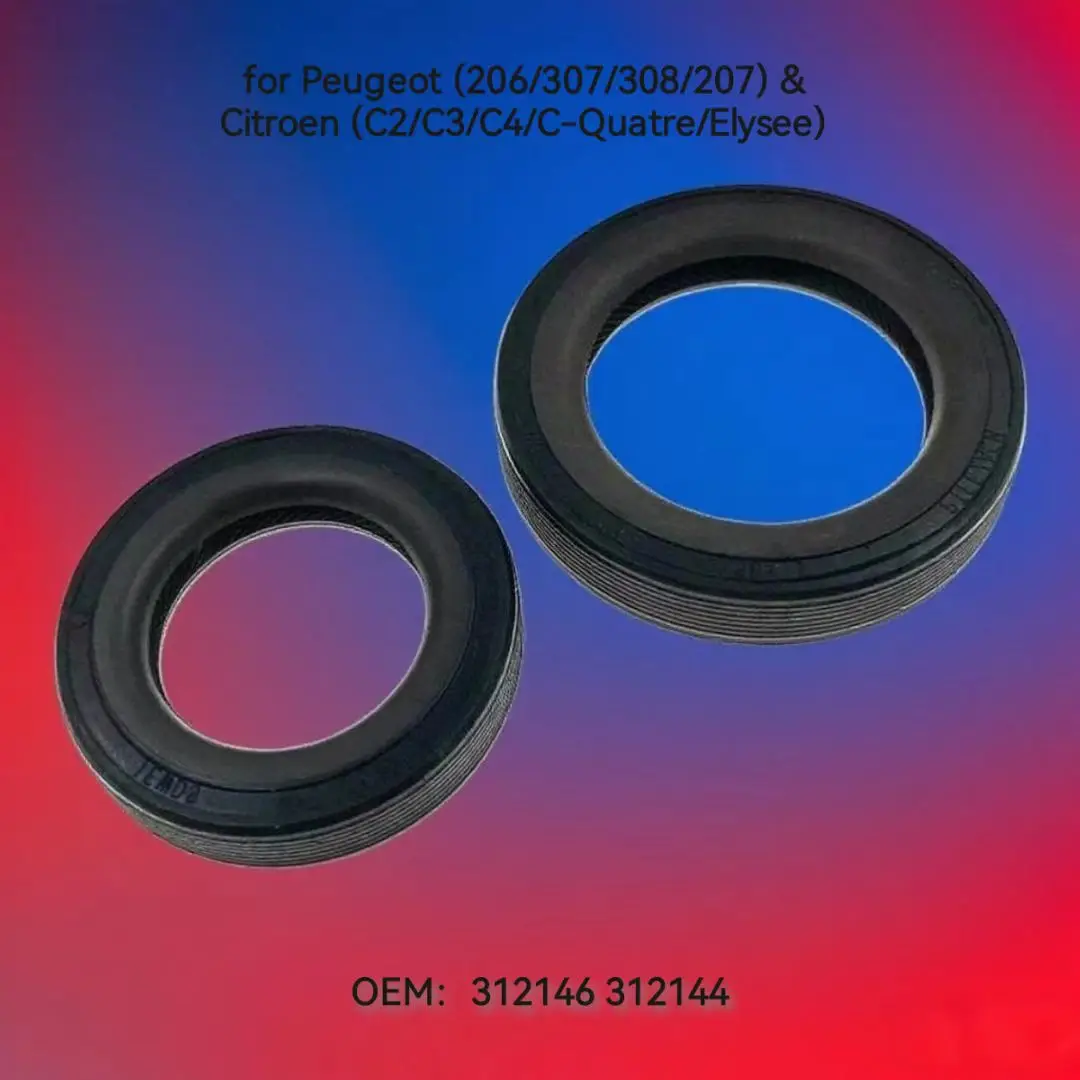 

Original New Transmission Shaft Oil Seal for Peugeot 206 307 308 207 Citroen C2 C3 C4 C-Quatre Elysee Manual Shift 312146 312144