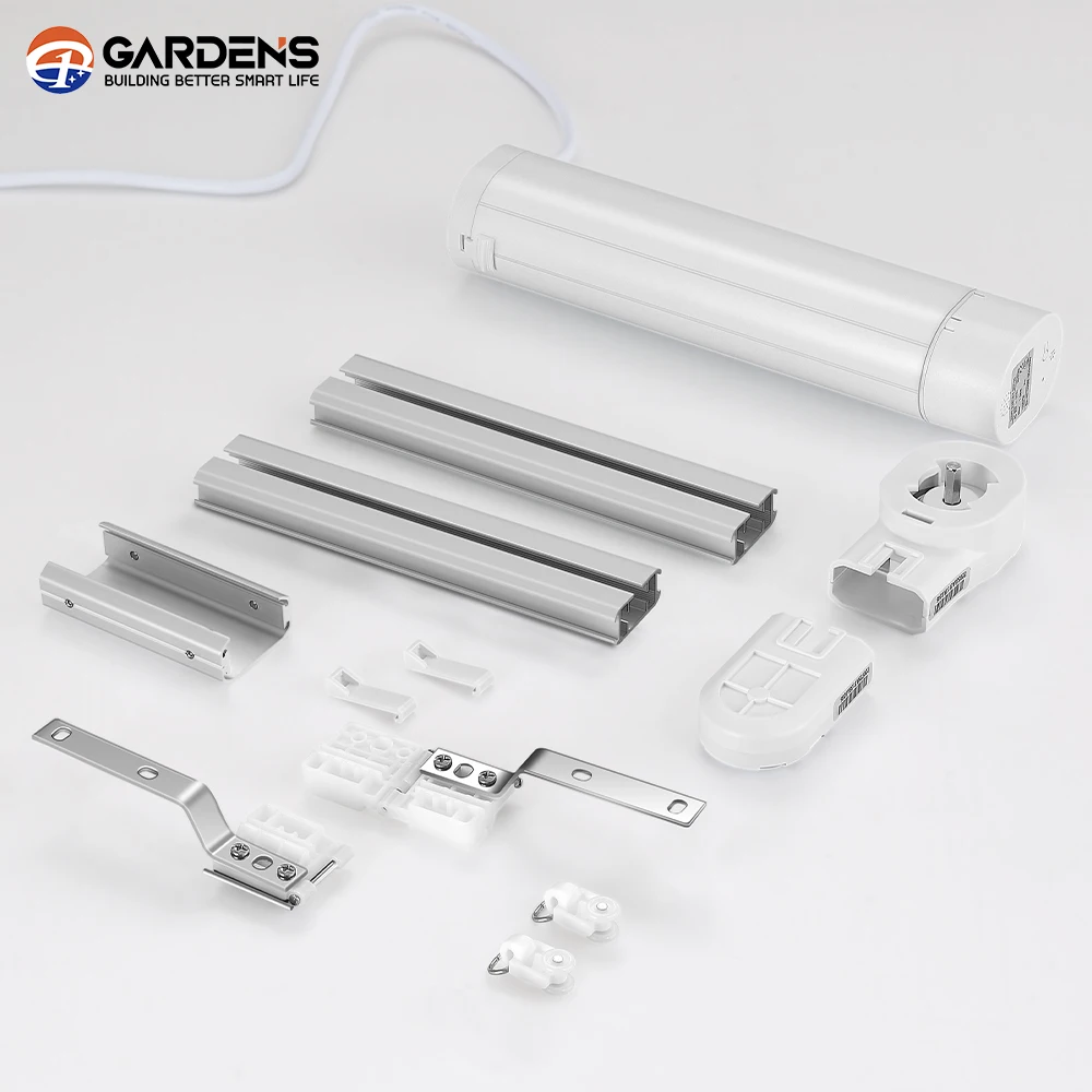 ชุดม่านอัจฉริยะครบชุด เสียงเบา ชุดม่านไฟฟ้า DIY รางม่านพร้อมมอเตอร์ รองรับ Alexa Tuya Wifi ครบชุด 5.2 เมตร