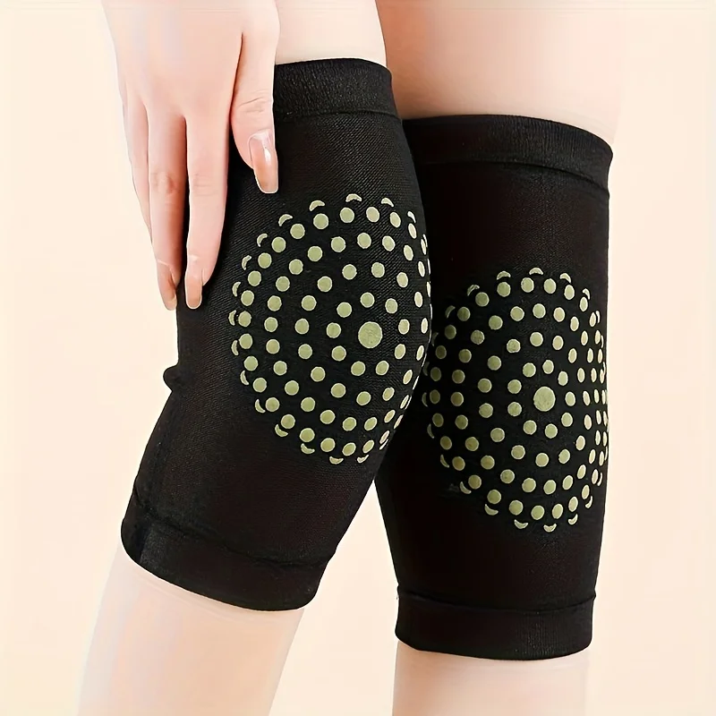 A pair of warming mugwort knee pads, available in three colors. Suitable for leg warmth coverage, with a stretchable design #3
