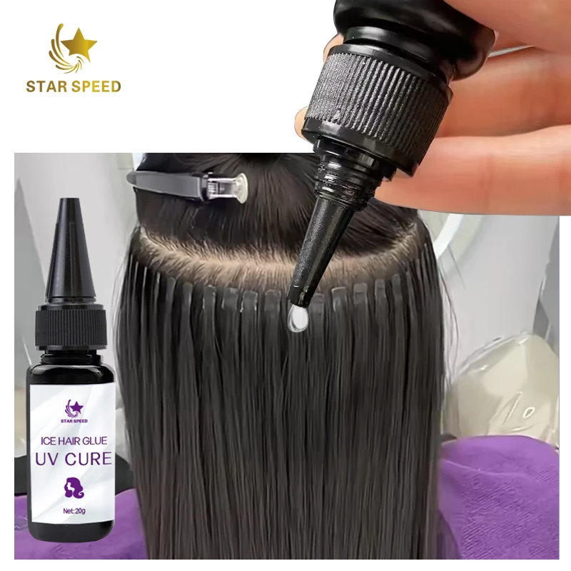 

Star Speed New Design Latest Uv Hair Extension Tool 10D Hair Extension Adhesive Glue UV Light Machine Light Glue Uv Led Light