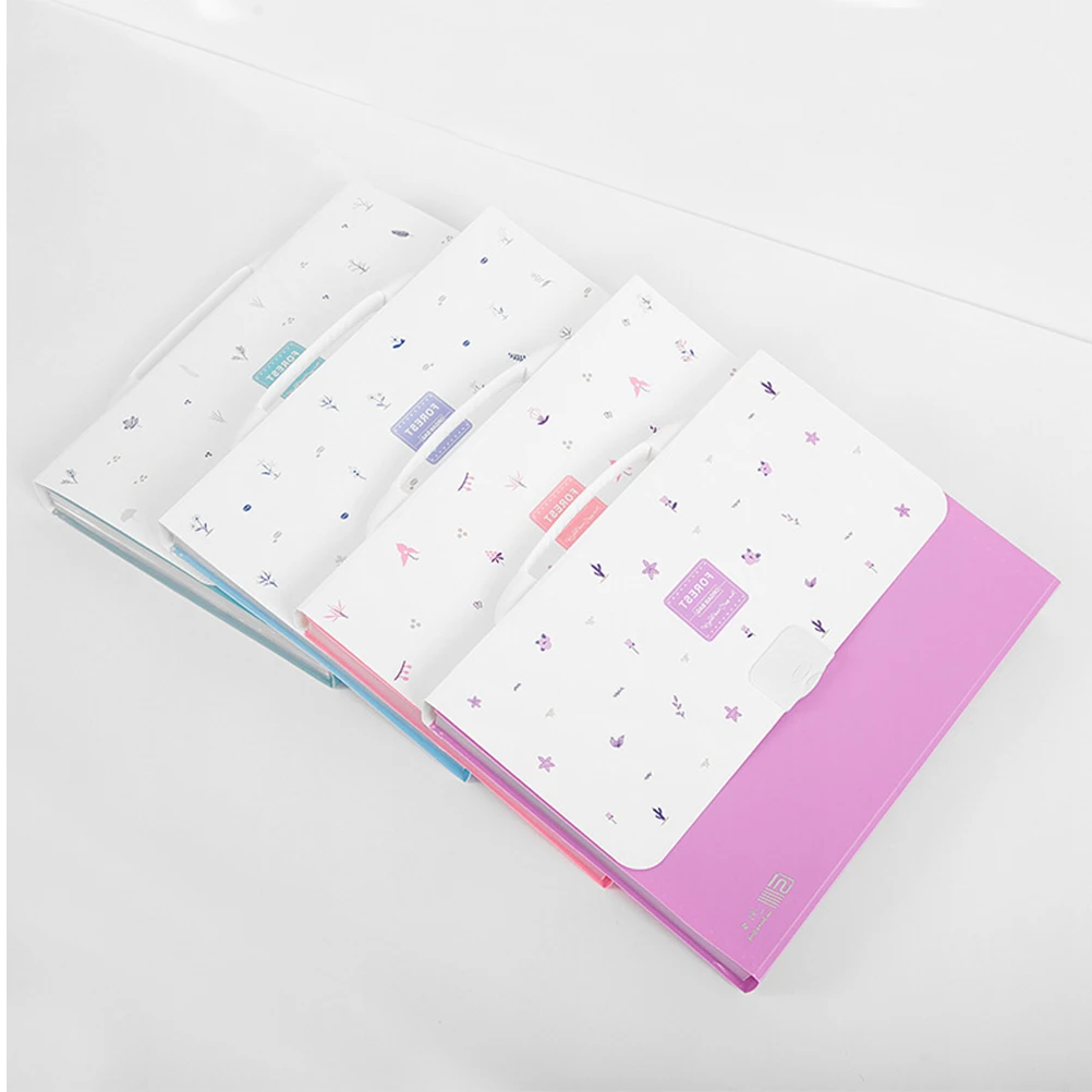 

Pink Accordion Folder File Folder for Office Student Portable Expandable Document Holder File Bag Organizing Storage