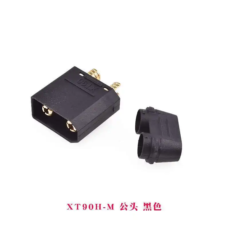 1 Stück XT90H Stecker-Buchse für Luftfahrtmodelle, Lithium-Batterie F-Stecker M, Hochstrom-Bananenstecker, elektrisch verstellbar, vergoldet – Detail 2